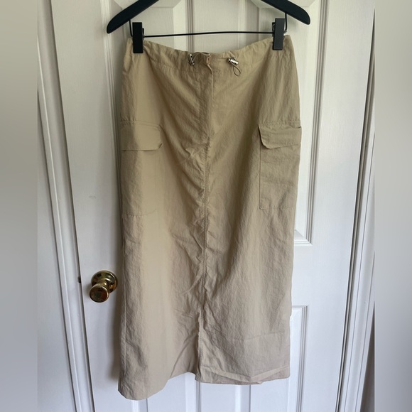 Beige Cargo Maxi Skirt - Picture 1 of 4